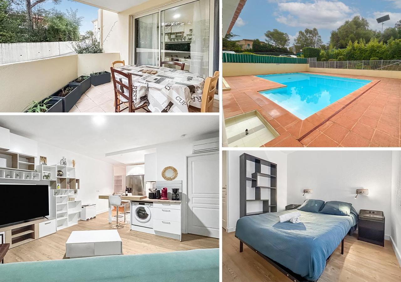 Balcon, Parking, Piscine Et Clim' A 2 Pas Du Port Santa Lucia Saint-Raphael (Var) Exterior foto